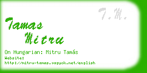 tamas mitru business card